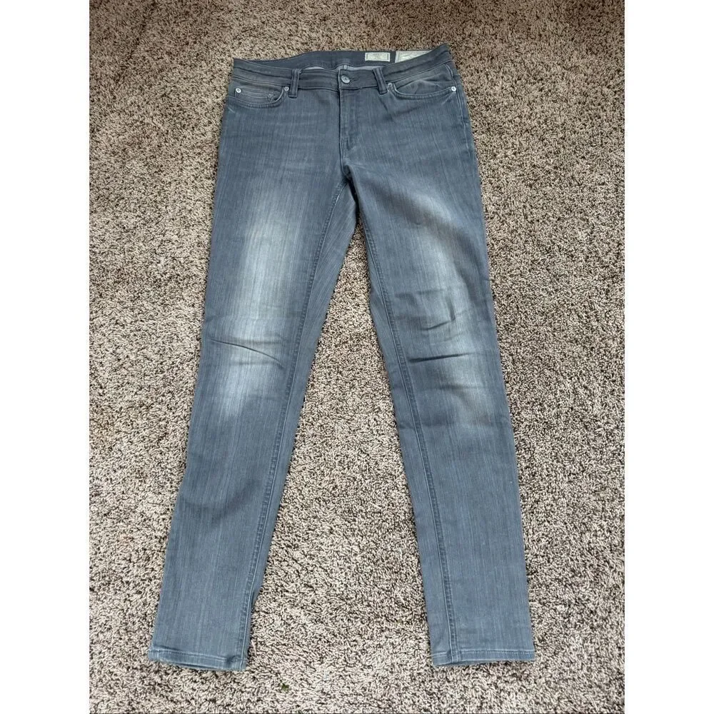 AllSaints MAST Low Rise Skinny Fit Gray Wash Jeans Men’s W30